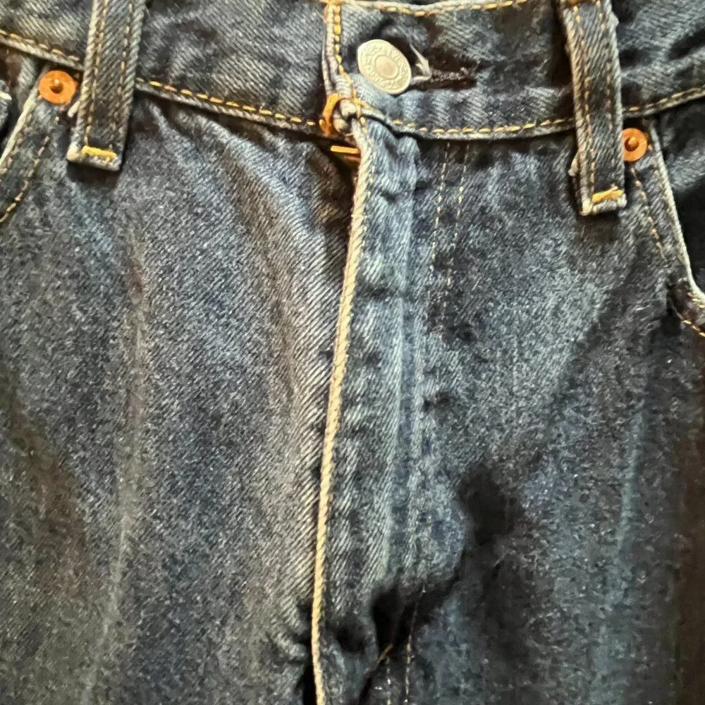 Levi's Jeans Blue 550 36/29 Black 501 Button Fly 36/32 Excellent Condition